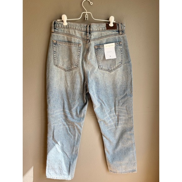 Hidden Womens Tracey High Rise Straight Crop Jeans Distressed Light Wash Size 30 - Picture 2 of 5